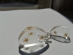 My beautiful funny wandering flowers  epoxy resin 2 shapes earrings jewel hooks