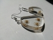 My beautiful funny wandering flowers  epoxy resin 2 shapes earrings jewel hooks