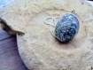 My beautiful blue galaxy or silver flakes egg abstraction effect epoxy resin silver necklace jewel pendant