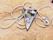 My beautiful wandering composition flower nacre silver necklace jewel pendant