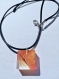 My beautiful shiny design golden abstraction epoxy resin necklace jewel pendant