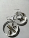 My beautiful wandering flowers  epoxy resin 2 shapes earrings jewel hooks