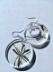 My beautiful wandering flowers  epoxy resin 2 shapes earrings jewel hooks