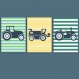 3 affiches tracteurs à la ferme, chambre enfant, décoration garçon, pépinière, affiche colorée, cadeau garçon