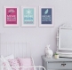 3 affiches citations enfant en français avec mulan, pocahontas, reine des neige, décoration chambre de fille