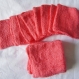 Lot de 10 carrés coton rose  lavables en tissus éponge - 10x10 cm - pour un démaquillage écologique tout en douceur