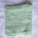 Lot de 10 carrés coton vert lavables en tissus éponge - 10x10 cm - pour un démaquillage écologique tout en douceur  