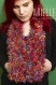 Echarpe femme ou adolescente en laine acrylique multi couleur