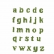 Découpes scrapbooking alphabet minuscule  au choix,  lettre, écriture, papier embellissement, die cut,