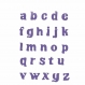 Découpes scrapbooking alphabet minuscule  au choix,  lettre, écriture, papier embellissement, die cut,