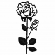 Découpe scrapbooking roses, épines, fleurs , nature, jardin, papier, embellissement, die cut,