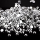 10 perles demi ronde argentées 8 mm à coller pour scrapbooking, brads, embellissement, cadeau, décoration, décor, die cut