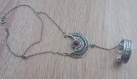 2 - bracelet bague arménienne en argent massif en couronne, chaîne à la main bracelet, harnais à la main, bracelet harnais bague