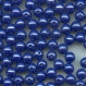 V4 20 *** 60 perles verre de bohême lustré 4 mm bleu cobalt