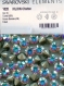 1028 s35 ci *** 8 strass swarovski fond conique ss35 (7,4mm) crystal ab
