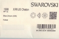 1088 pp14 z *** 50 strass swarovski réf. 1088 xilion chaton  fond conique 2mm blue zircon f