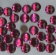 Pc28 *** 30 pierres à coudre à facettes acrylique rondes 22mm - fuchsia