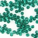 F4 vf *** 60 perles à facettes verre de bohême 4mm vert foncé