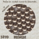 5810 9 br *** 12 perles nacrées swarovski réf. 5810 rondes 9mm bronze
