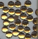 Pc29 *** 20 pierres à coudre à facettes acrylique rondes 25mm - jaune-orange