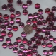 Pc10 *** 50 pierres à coudre à facettes acrylique rondes 10mm - fuchsia