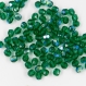 F6 ex *** 30 perles à facettes verre de bohême 6mm emerald ab