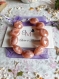 Bracelet en perles couleur café ajustable