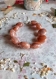 Bracelet en perles couleur café ajustable