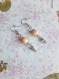 Boucles d'oreilles pendantes épis de maïs avec perles jaunes et charms épis de maïs
