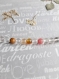 Bracelet en perles naturelles en quartz rose cherry de 6 mm ajustable