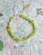 Bracelet en perles pépites chips irrégulières vertes