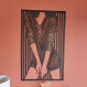 Décoration murale noire ou blanche silhouette féminine 2