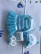 Tenue en tricot turquoise pour poupée 20 cm mini corolline et poupées similaires de 20-21 cm ou 8 pouces