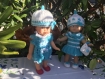 Tenue en tricot turquoise pour poupée 20 cm mini corolline et poupées similaires de 20-21 cm ou 8 pouces