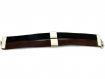 Bracelet manchette bicolore noir et marron