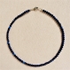 Collier ras de cou perles naturelles de lapis lazuli