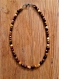 Collier 43 cm perles de jaspe moka