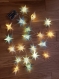 Guirlande étoiles en papier 20 led