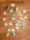 Guirlande étoiles en papier 20 led