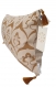 New housse de coussin ottoman beige / ocre havane - 30 x 50 - coussin sérigraphié-coussin décoratif pour cadeau-coussin décoration cocooning