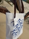 Cabas ottoman cobalt - sac cabas femme - cabas cadeaux - sac en toile imprimé -handmade bag - sac en toile de coton