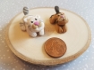 Miniature crèche de noël - chat
