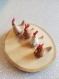 Miniature crèche de noël - poule
