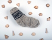 Chaussettes tricotées à la main 100% laine naturelle enfant 1 à 2 ans