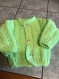 Gilet bébé divers coloris en laine acrylique 