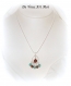 Collier minimaliste bohème turquoise,collier argent massif 925,bijou bohème pierre de gemmes,collier femme fait main