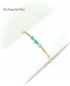 Bracelet turquoise véritable minimaliste,fait main,turquoise plaqué or 24k,artisanal