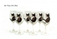 Verre à vin thème chat,service grands verres vin,peint main artisanal