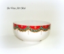 Bol peint céramique porcelaine,bol coloré bohème,décoré à la main,bol artisanal,bol déjeuner fait main