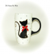 Mug tasse original grande contenance thème chat fait main artisanal